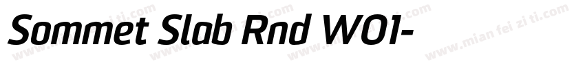 Sommet Slab Rnd W01字体转换